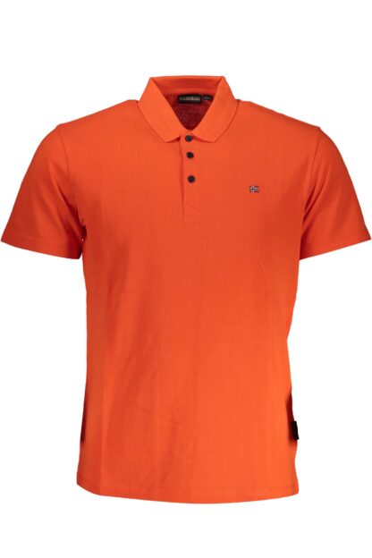 Napapijri - Red Cotton Men Polo Shirt