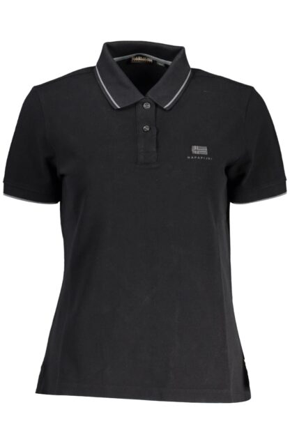 Napapijri - Black Cotton Women Polo Shirt