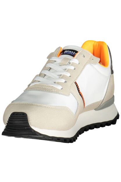 Blauer - White Leather Mens Sneaker