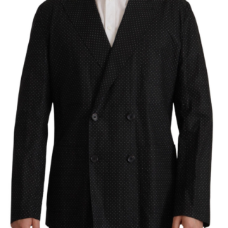 Dolce & Gabbana - Sleek Double Breasted Navy Linen Blazer