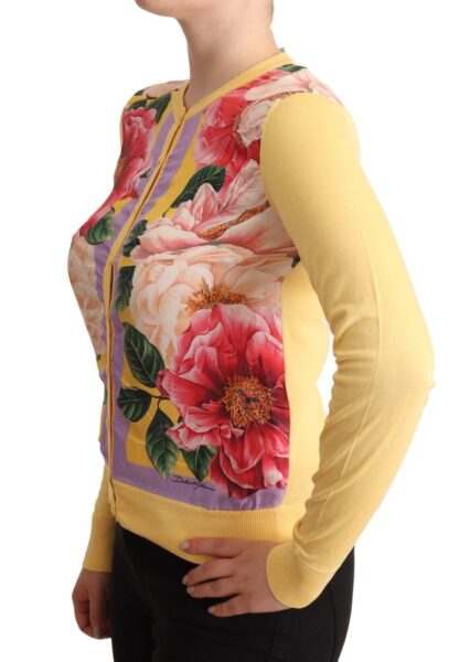 Dolce & Gabbana - Resplendent Silk Floral Cardigan Top