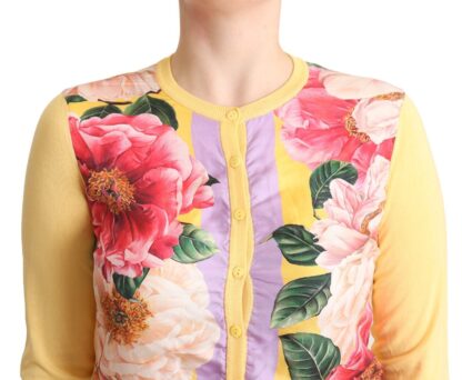 Dolce & Gabbana - Resplendent Silk Floral Cardigan Top