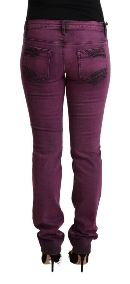 Costume National - Elegant Purple Slim Fit Denim Jeans