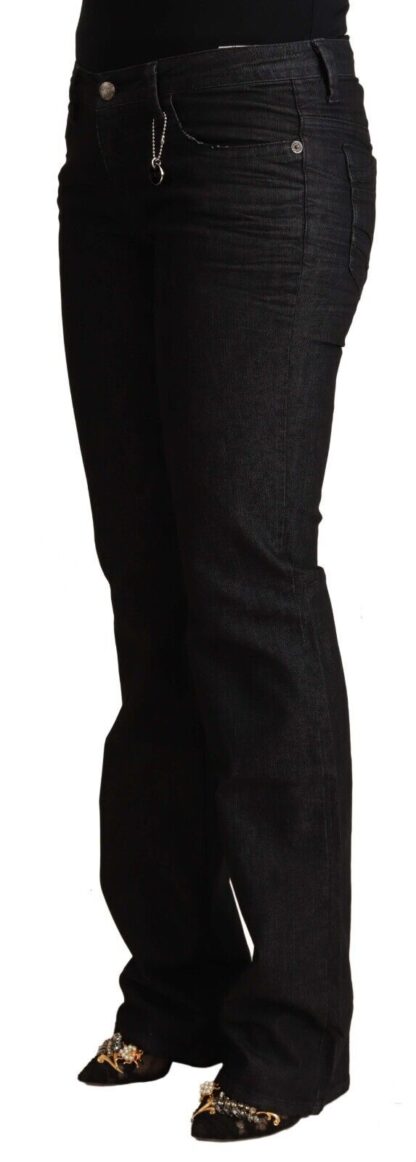 Costume National - Chic Low Waist Skinny Black Denim Jeans