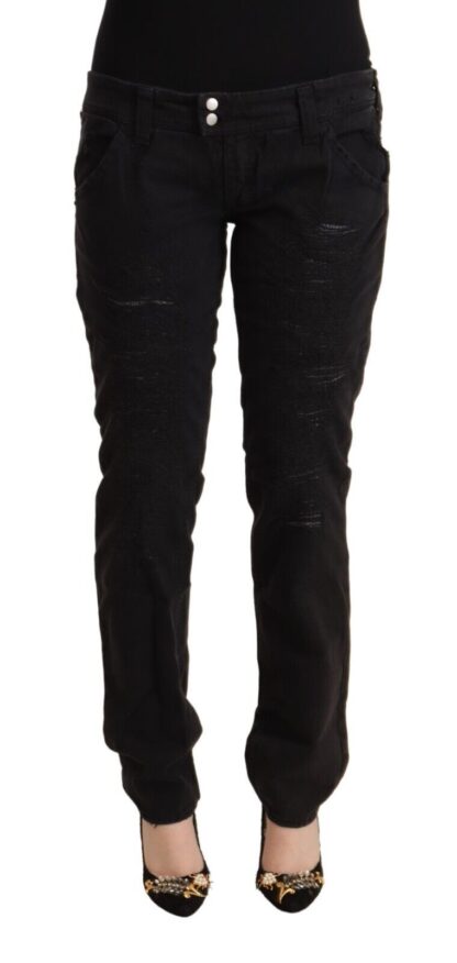 CYCLE - Chic Low Waist Black Slim Fit Jeans