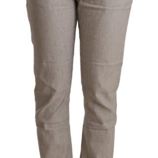 Scervino Street - Chic Brown Mid Waist Tapered Pants