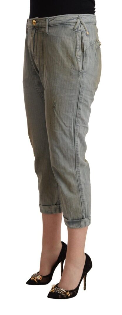 CYCLE - Chic Mid Waist Cropped Skinny Pants