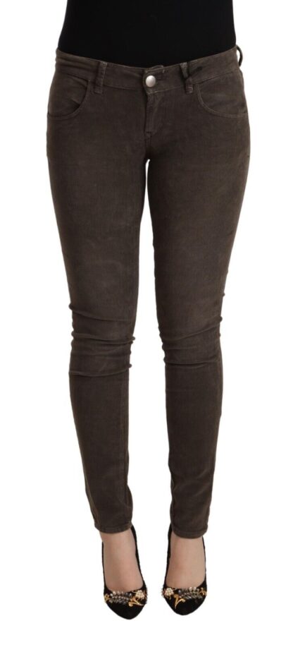 Acht - Chic Slim Fit Brown Skinny Jeans