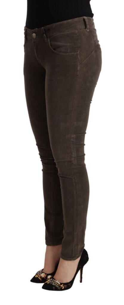 Acht - Chic Slim Fit Brown Skinny Jeans