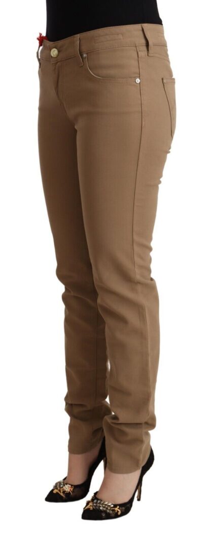 Jacob Cohen - Elegant Brown Mid Waist Skinny Pants