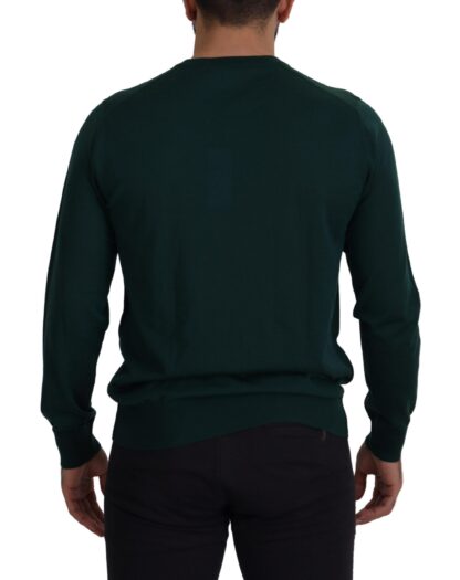 Dolce & Gabbana - Elegant Green Crewneck Cashmere Sweater