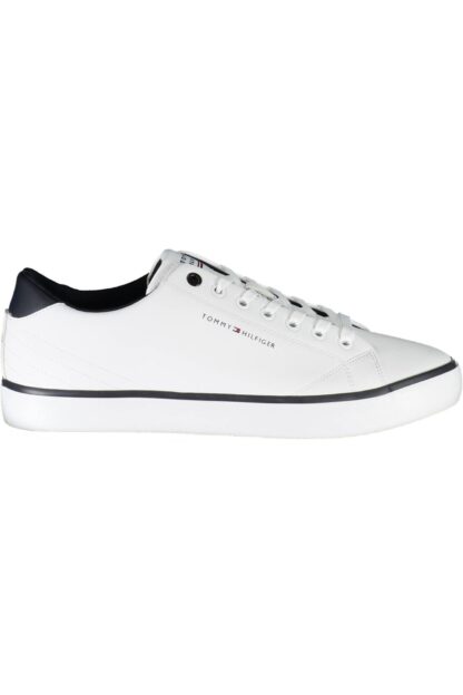 Tommy Hilfiger - White Leather Men Sneaker