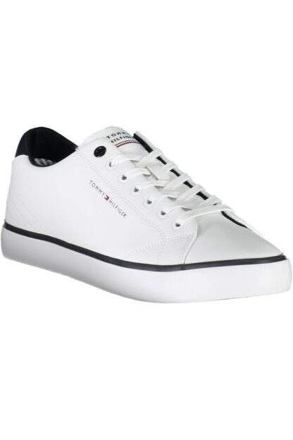 Tommy Hilfiger - White Leather Men Sneaker