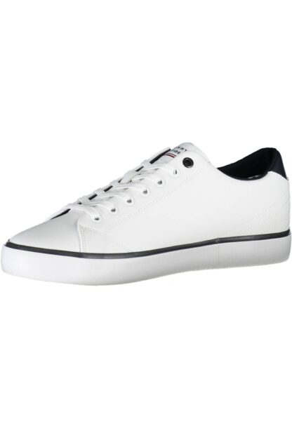 Tommy Hilfiger - White Leather Men Sneaker