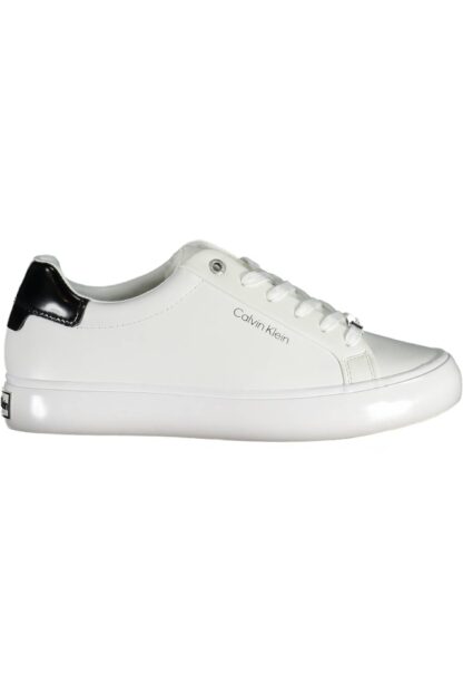 Calvin Klein - White Leather Women Sneaker