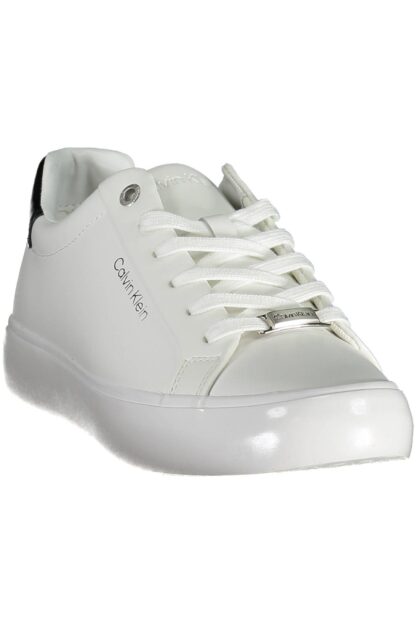 Calvin Klein - White Leather Women Sneaker