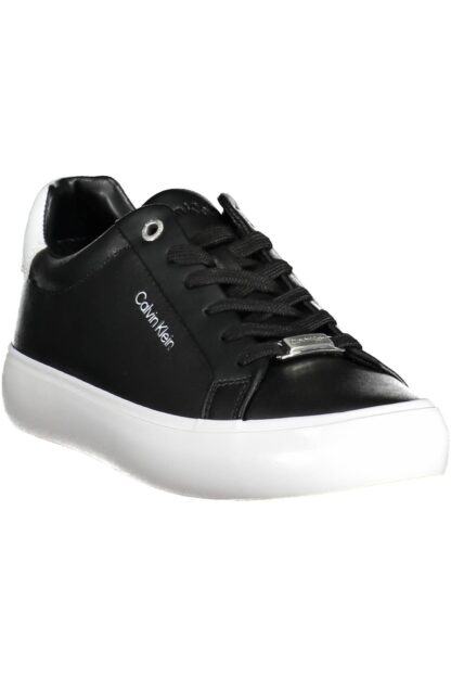 Calvin Klein - Black Leather Women Sneaker