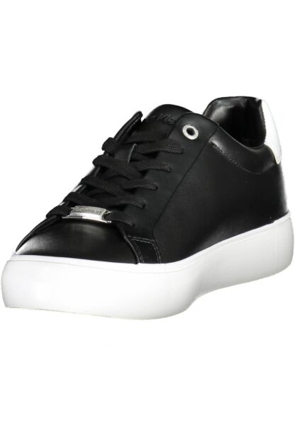 Calvin Klein - Black Leather Women Sneaker