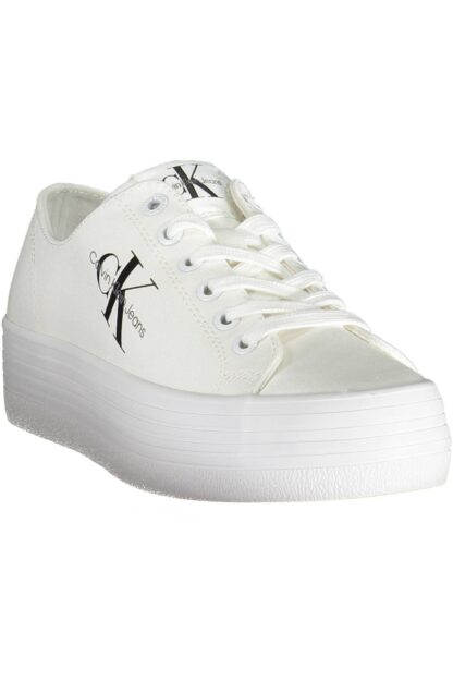 Calvin Klein - White Cotton Women Sneaker