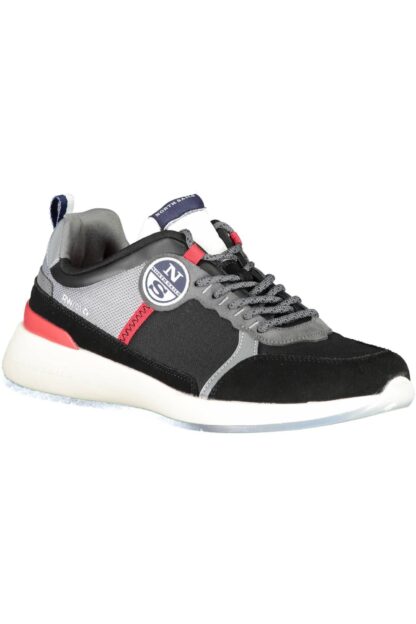 North Sails - Black Leather Mens Sneaker