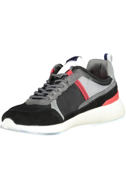 North Sails - Black Leather Mens Sneaker