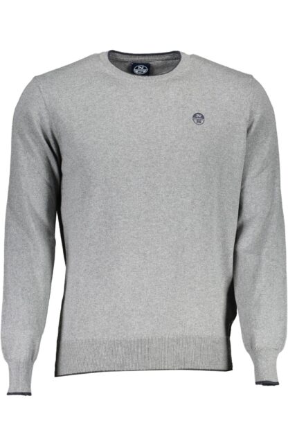 North Sails - Gray Cotton Men Sweater