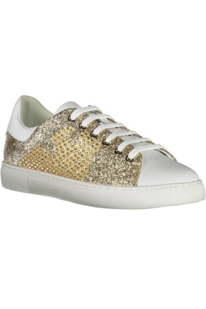 Emporio Armani - Gold Polyester Women Sneaker