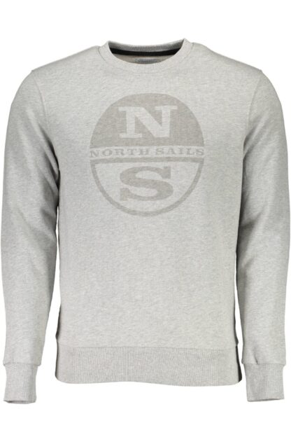 North Sails - Gray Organic Cotton Men Sweater