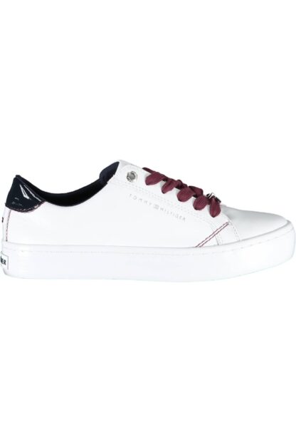 Tommy Hilfiger - White Leather Women Sneaker