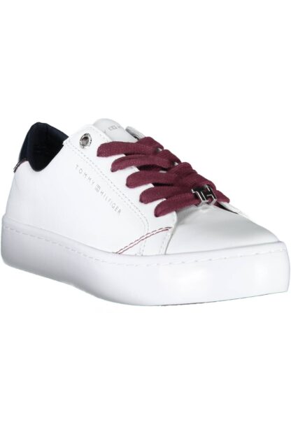 Tommy Hilfiger - White Leather Women Sneaker