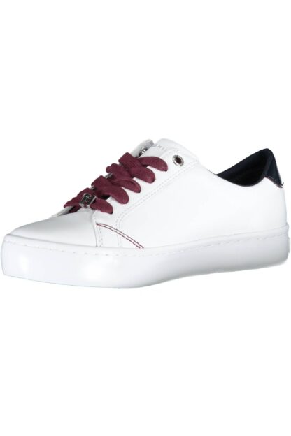 Tommy Hilfiger - White Leather Women Sneaker