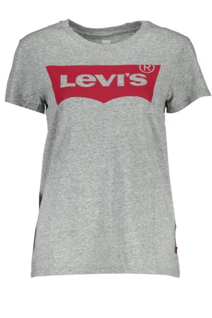 Levi's - Gray Cotton Women T-Shirt