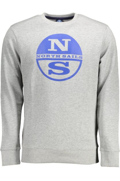 North Sails - Gray Cotton Men Sweater