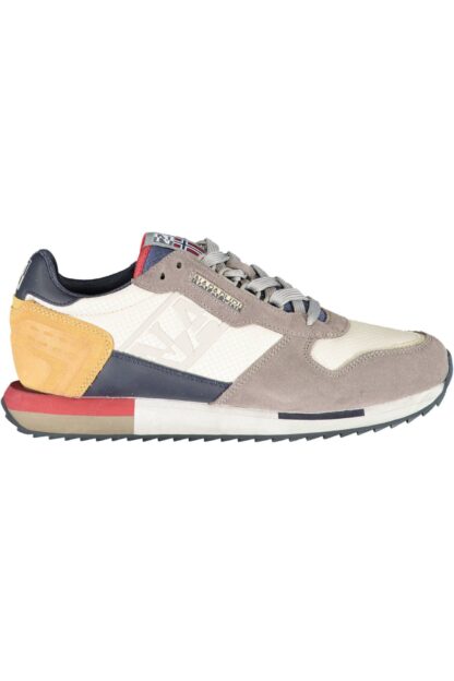 Napapijri - Gray Leather Men Sneaker