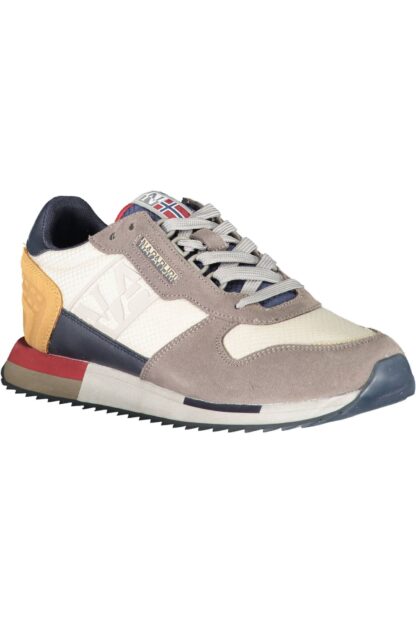 Napapijri - Gray Leather Men Sneaker