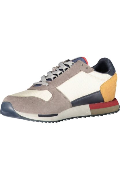 Napapijri - Gray Leather Men Sneaker