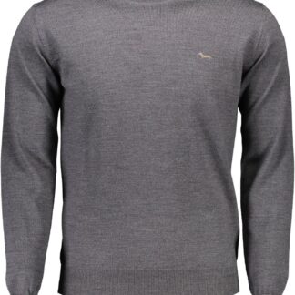 Harmont & Blaine Gray Wool Men Sweater