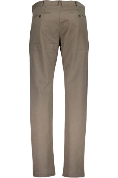 Gant - Beige Cotton Trousers with Classic Gant Logo