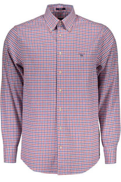 Gant - Elegant Red Long Sleeve Italian Collar Shirt