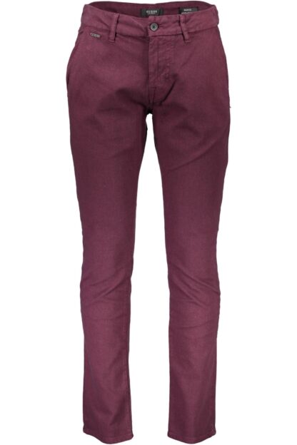 Guess Jeans - Elegant Purple Cotton Trousers