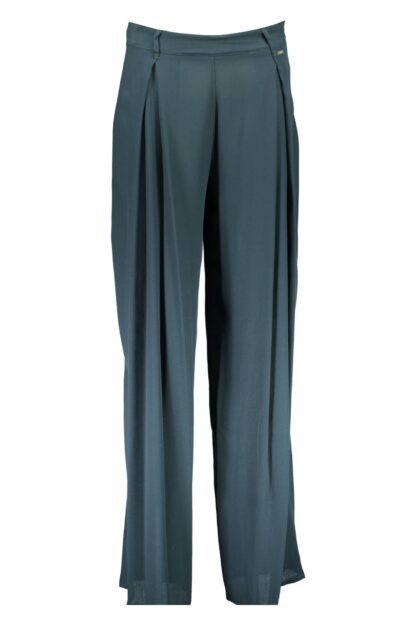 Liu Jo - Chic Green Belted Trousers with Logo Detail