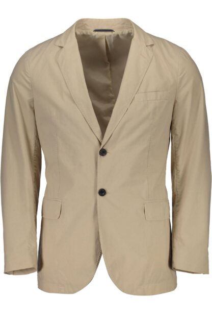 Gant - Elegant Beige Long Sleeve Classic Jacket