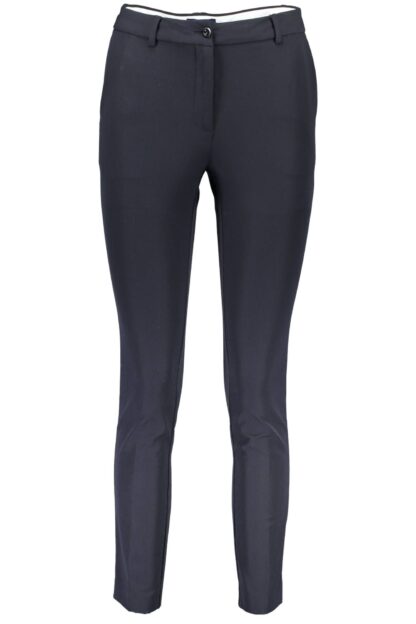 Gant - Chic Black Cotton Trousers with Signature Logo