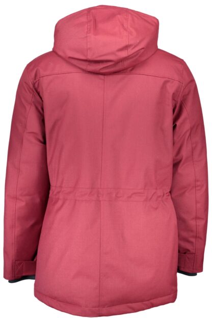 Gant - Chic Red Hooded Jacket with Multiple Pockets