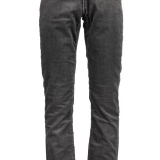 Gant - Chic Black Cotton Trousers with Signature Logo