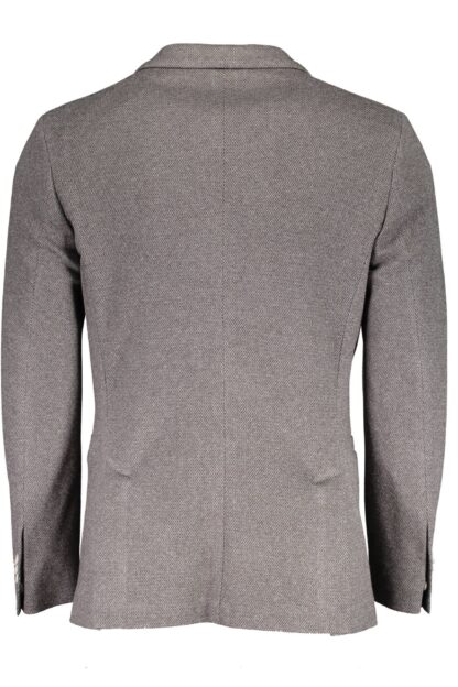 Gant - Elegant Gray Cotton Long-Sleeve Jacket