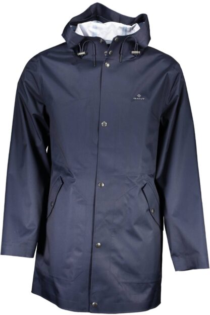 Gant - Sophisticated Blue Sport Jacket with Hood