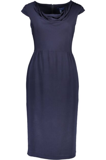 Gant - Elegant Blue Short Dress with Wide Shoulder