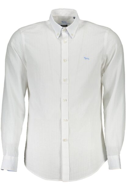 Harmont & Blaine - Elegant White Cotton Button-Down Shirt