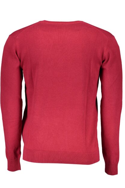 U.S. POLO ASSN. - Chic Red Round Neck Embroidered Sweater